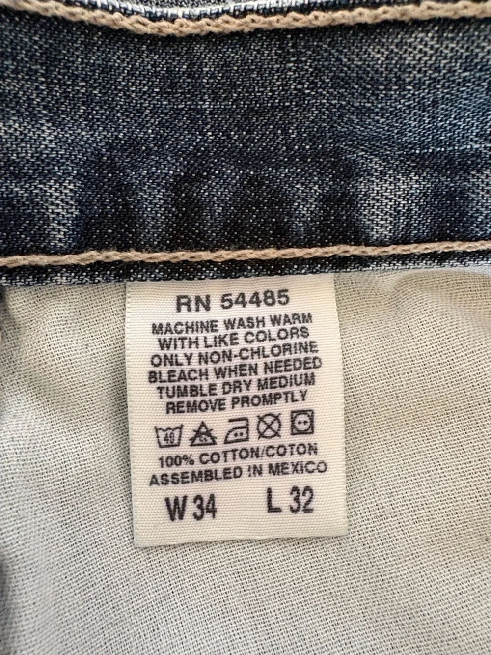 American Eagle Outfitters Carpenter Relaxed Fit Dark Blue Denim Jeans W34 L32